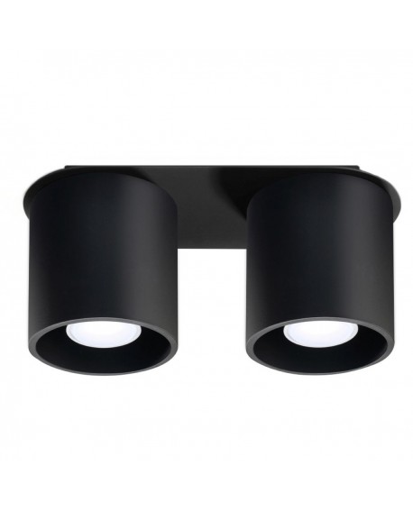 Plafon ORBIS 2 czarny Sollux SL.0054