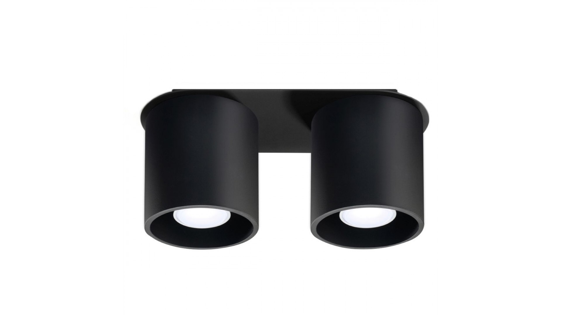 Plafon ORBIS 2 czarny Sollux SL.0054