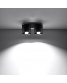 Plafon ORBIS 2 czarny Sollux SL.0054