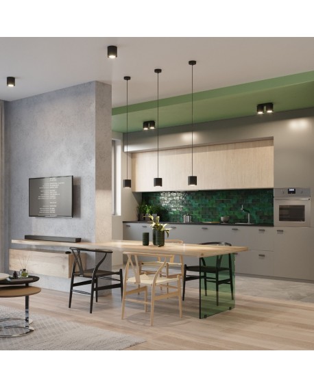 Plafon ORBIS 2 czarny Sollux SL.0054