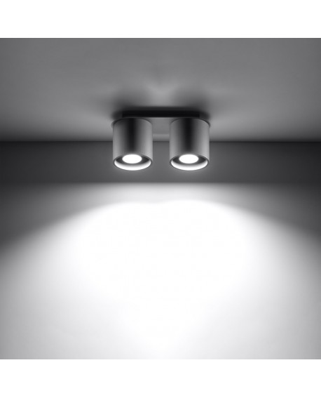 Plafon ORBIS 2 szary Sollux SL.0055