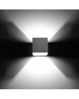 Kinkiet QUAD 1 szary Sollux SL.0058