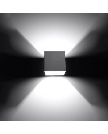 Kinkiet QUAD 1 szary Sollux SL.0058