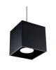Lampa wisząca QUAD 1 czarny Sollux SL.0060