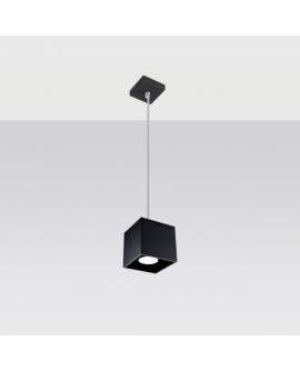 Lampa wisząca QUAD 1 czarny Sollux SL.0060