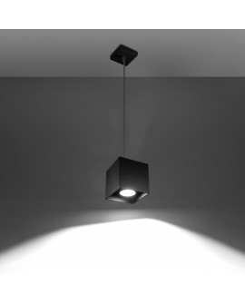 Lampa wisząca QUAD 1 czarny Sollux SL.0060