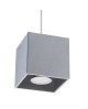 Lampa wisząca QUAD 1 szary Sollux SL.0061