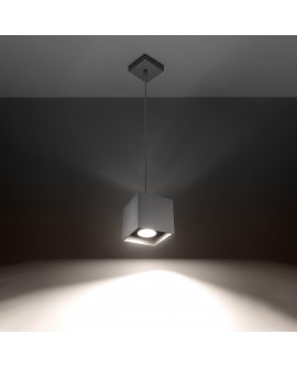 Lampa wisząca QUAD 1 szary Sollux SL.0061