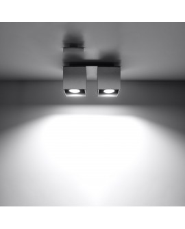 Plafon QUAD 2 szary Sollux SL.0064