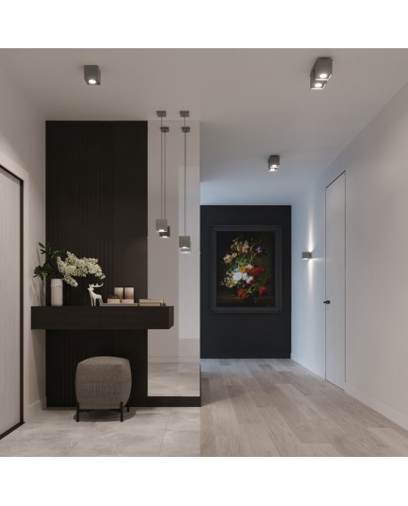 Plafon QUAD 2 szary Sollux SL.0064