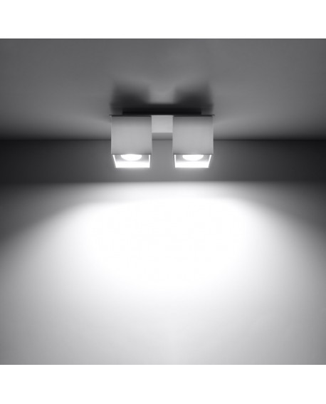 Plafon QUAD 2 biały Sollux SL.0065