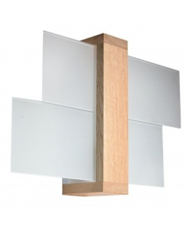 Kinkiet FENIKS 1 naturalne drewno Sollux SL.0077