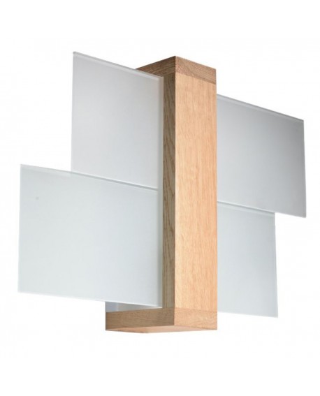 Kinkiet FENIKS 1 naturalne drewno Sollux SL.0077