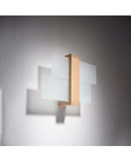 Kinkiet FENIKS 1 naturalne drewno Sollux SL.0077