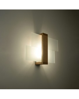 Kinkiet FENIKS 1 naturalne drewno Sollux SL.0077