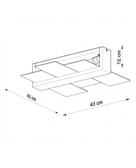 Plafon FENIKS 2 biały Sollux SL.0078