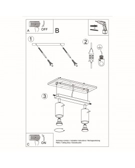 Plafon RING 2 biały Sollux SL.0088