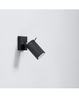 Kinkiet RING czarny Sollux SL.0091