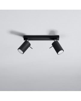 Plafon RING 2 czarny Sollux SL.0092