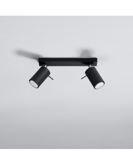 Plafon RING 2 czarny Sollux SL.0092