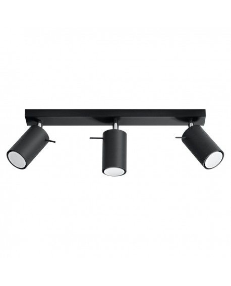 Plafon RING 3L czarny Sollux SL.0093