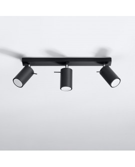 Plafon RING 3L czarny Sollux SL.0093