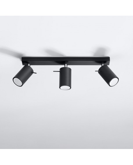 Plafon RING 3L czarny Sollux SL.0093