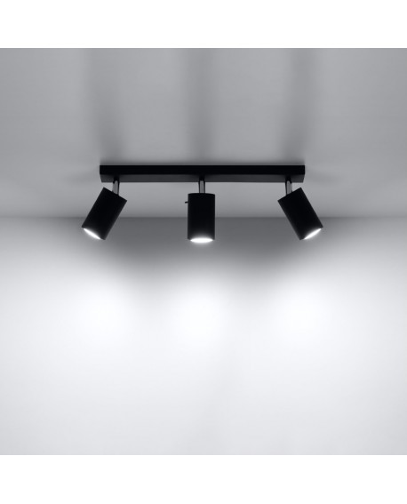 Plafon RING 3L czarny Sollux SL.0093