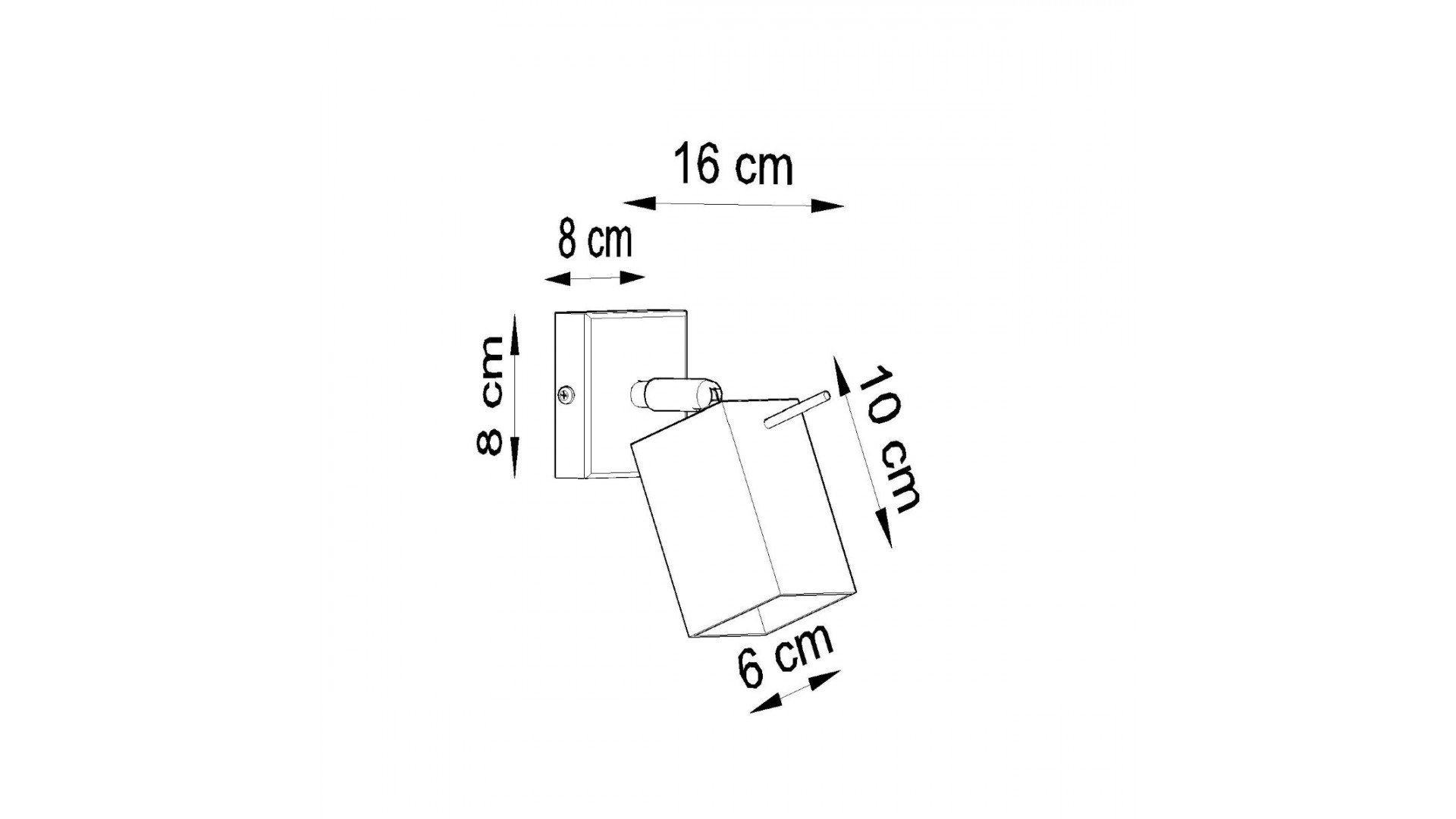 Kinkiet MERIDA biały Sollux SL.0095