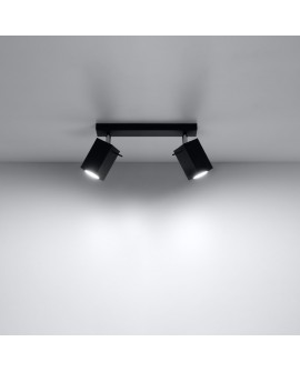 Plafon MERIDA 2 czarny Sollux SL.0100