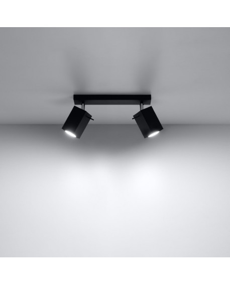 Plafon MERIDA 2 czarny Sollux SL.0100