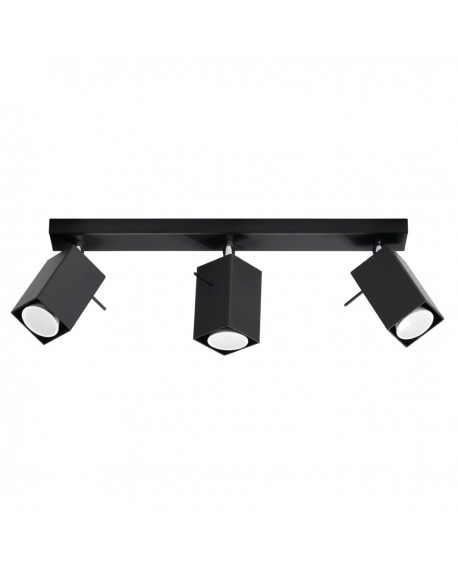 Plafon MERIDA 3 czarny Sollux SL.0101