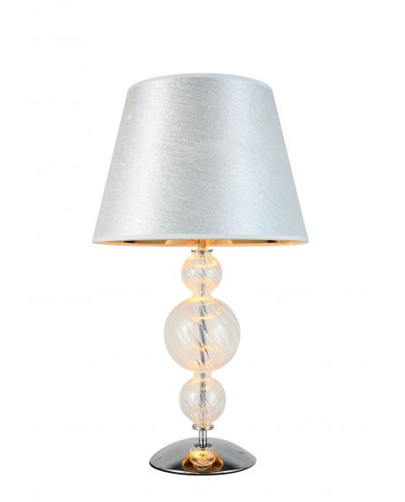 LAMPA NOCNA SREBRNA MURANEO LUMINA DECO