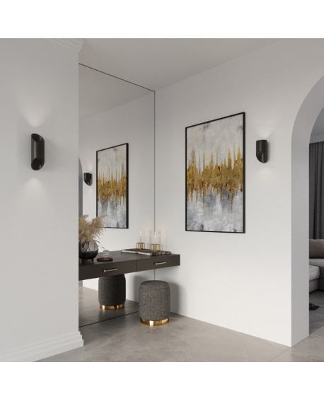 Kinkiet PENNE 30 czarny Sollux SL.0114