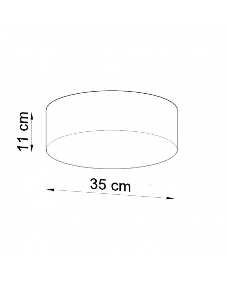 Plafon ARENA 35 biała Sollux SL.0123