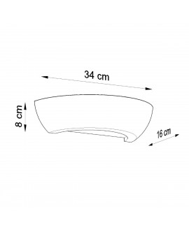 Kinkiet ceramiczny OSKAR Sollux SL.0160