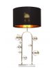 LAMPA NOCNA GLAMOUR CZARNO-CHROMOWANA SELARI