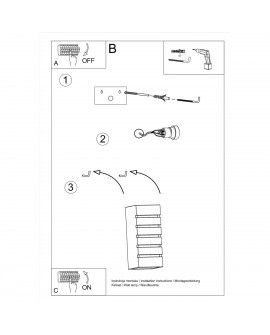 Kinkiet ceramiczny SAMIR Sollux SL.0161