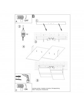 Plafon MASSIMO chrom Sollux SL.0188
