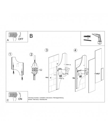Kinkiet FABIANO Sollux SL.0197