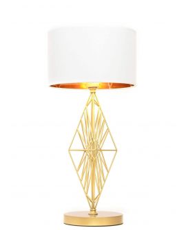LAMPA NOCNA GLAMOUR BIAŁO-ZŁOTA SALVARI