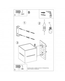 Kinkiet LOBO biały Sollux SL.0206