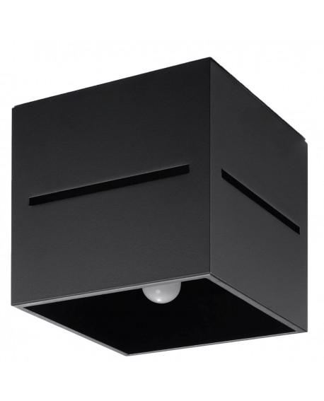 Plafon LOBO czarny Sollux SL.0207