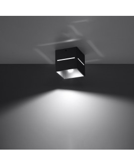 Plafon LOBO czarny Sollux SL.0207