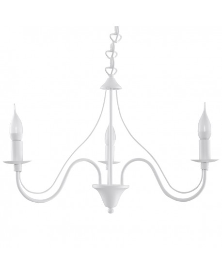 Żyrandol MINERWA 3 biały Sollux SL.0213