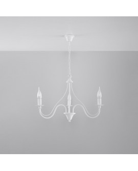 Żyrandol MINERWA 3 biały Sollux SL.0213