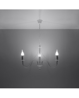 Żyrandol MINERWA 3 biały Sollux SL.0213