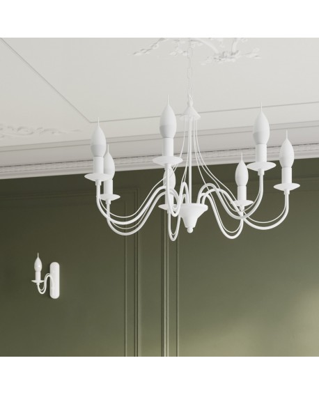 Żyrandol MINERWA 3 biały Sollux SL.0213