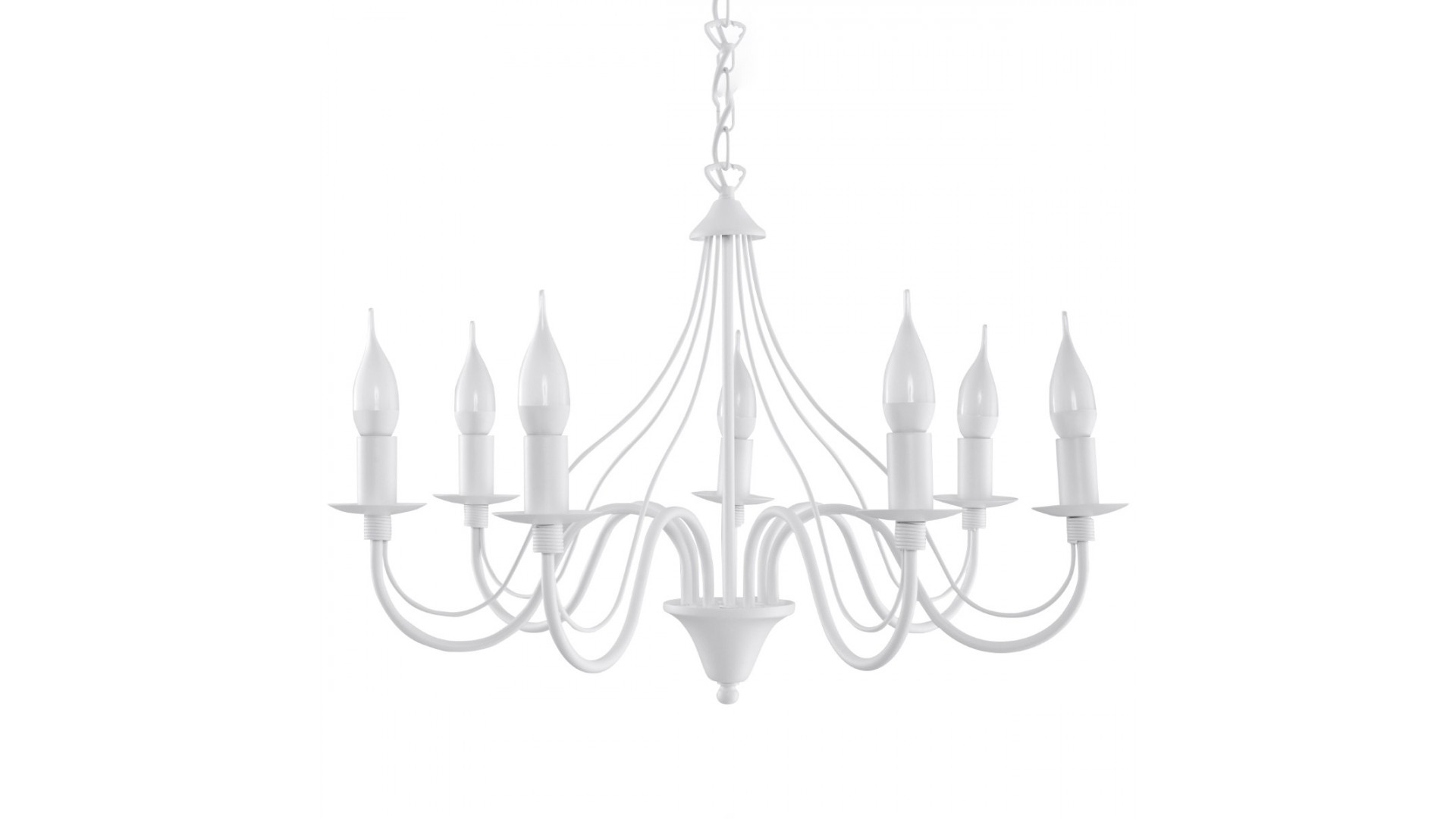 Żyrandol MINERWA 7 biały Sollux SL.0215