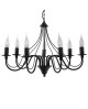 Żyrandol MINERWA 7 czarny Sollux SL.0219